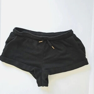 Weworewhat Black Sweat Shorts